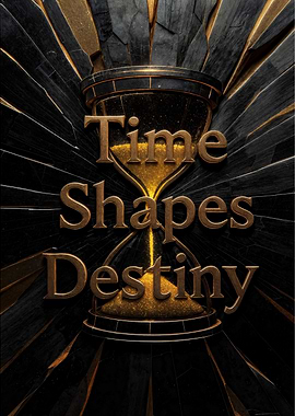 Time Shapes Destiny – Motivational Poster for Visionaries
