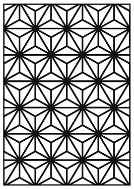 Geometric Black and White Pattern