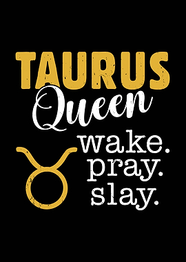 Taurus Queen Zodiac Sign Graphic