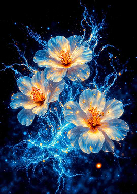 Electric Hibiscus Flowers