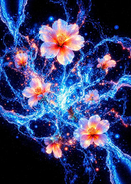 Electric Flowers in the Dark