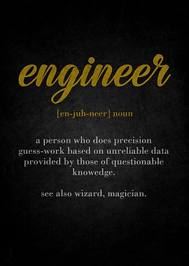 Engineer Definition Funny Text Art