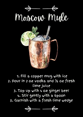 Moscow Mule Full Recipe Illustration