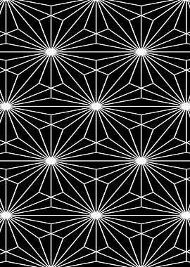 Geometric Black and White Pattern
