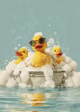 Duck Squad Soak – Retro Bubble Bath Vibes