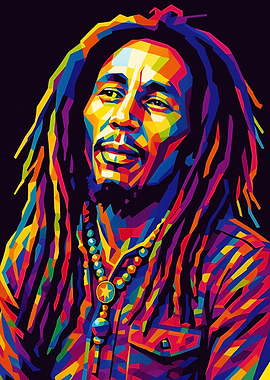Bob Marley Pop Art Portrait