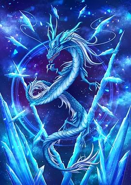 Celestial Ice Dragon Artwork