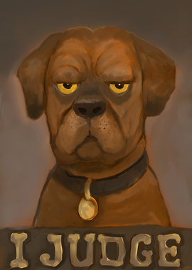 Grumpy Dog Judge