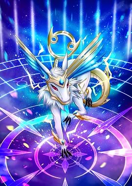 Celestial Silver White Stallion