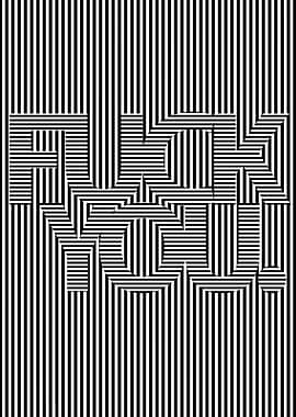 Black and White Striped 'FUCK YOU!'