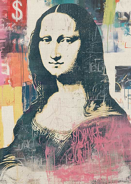 Mona Lisa Graffiti Art