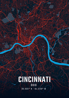 Cincinnati City Map