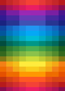 Colorful Pixelated Rainbow Gradient