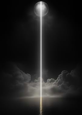 Beam of Light from Moon