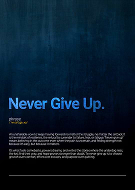 Never Give Up