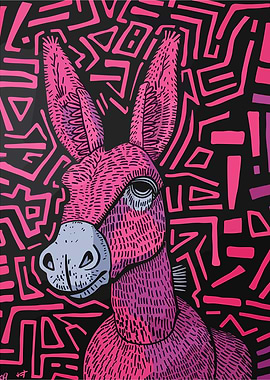 Pink Donkey Art