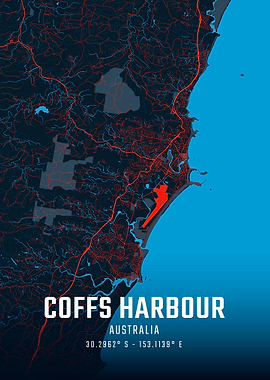 Coffs Harbour City Map