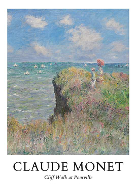 Claude Monet Cliff Walk at Pourville