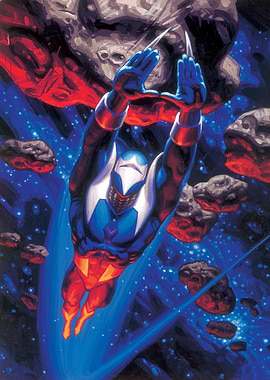 Darkhawk Soaring in Space