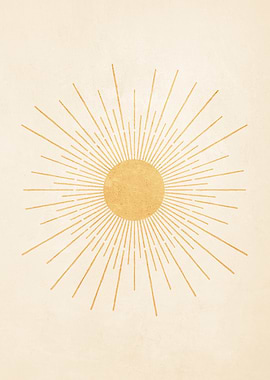 Boho Yellow Sun no. 3