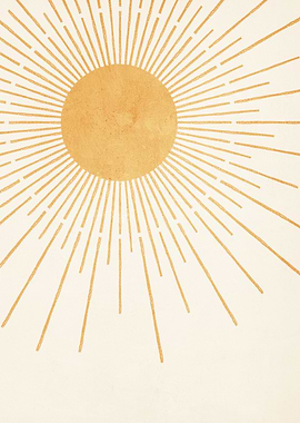 Boho Yellow Sun no. 8