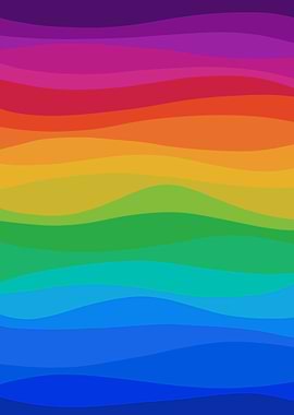 Colorful Wavy Stripes