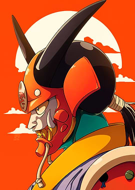 Samurai Warrior Mask with Horns