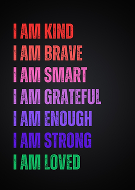 Affirmations poster