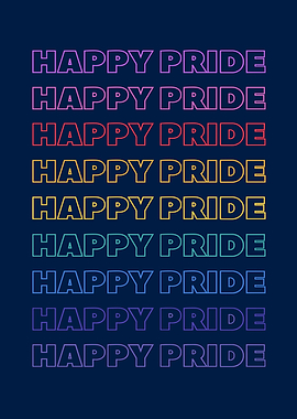 Happy Pride Text Art