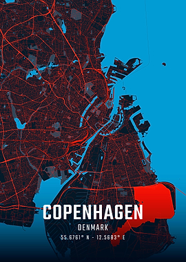 Copenhagen City Map
