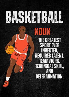 Basketball Definition Poster