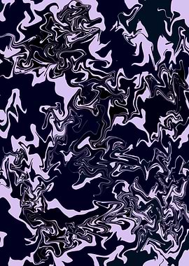 Liquid Marble Aesthetic – Purple and Black Abstract Swirl