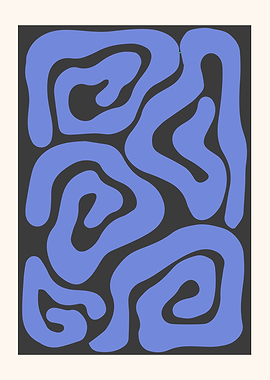 Abstract Blue Swirls