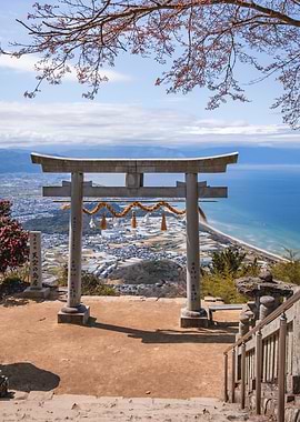 Shrine in the Sky in Shikoku, Japan