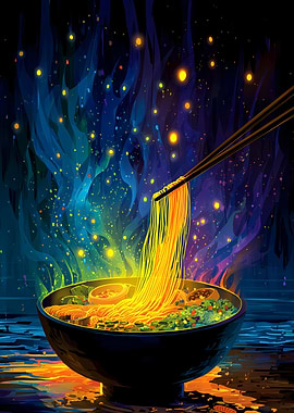 Ramen Bowl with Chopsticks