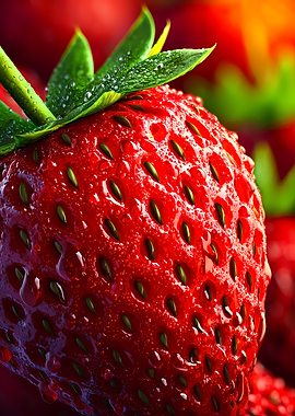 Close-up of a Fresh Strawberry