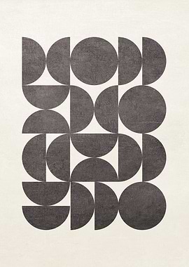 Bauhaus Style Semicircles