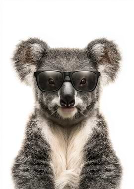 Cool Koala with Sunglasses Portrait