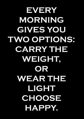 Choose Happy: Motivational Text Art