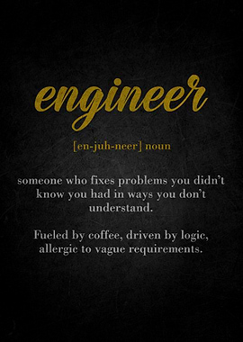 Engineer Definition Text Art