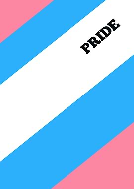 Transgender Pride Flag with Text