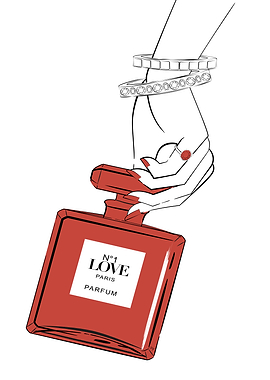 Red Love Perfume Bottle