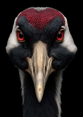 Demoiselle Crane Portrait