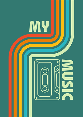 My Music - Retro Poster