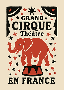 Grand Cirque Theatre En France Poster