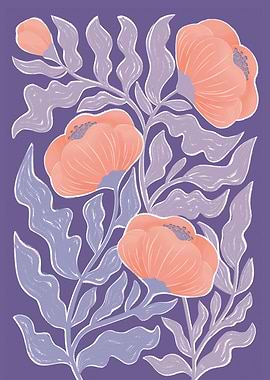 Purple Poppy Flowers