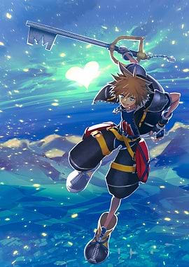 Kingdom Hearts Sora Digital Art