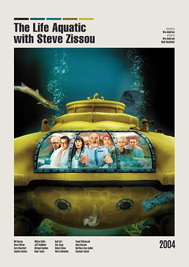 The Life Aquatic with Steve Zissou Movie Poster