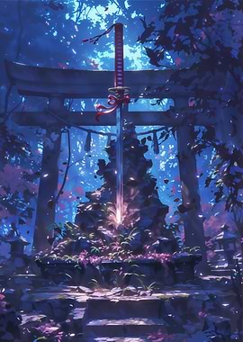 Katana at the Shrine Forest