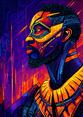 Futuristic Black Man